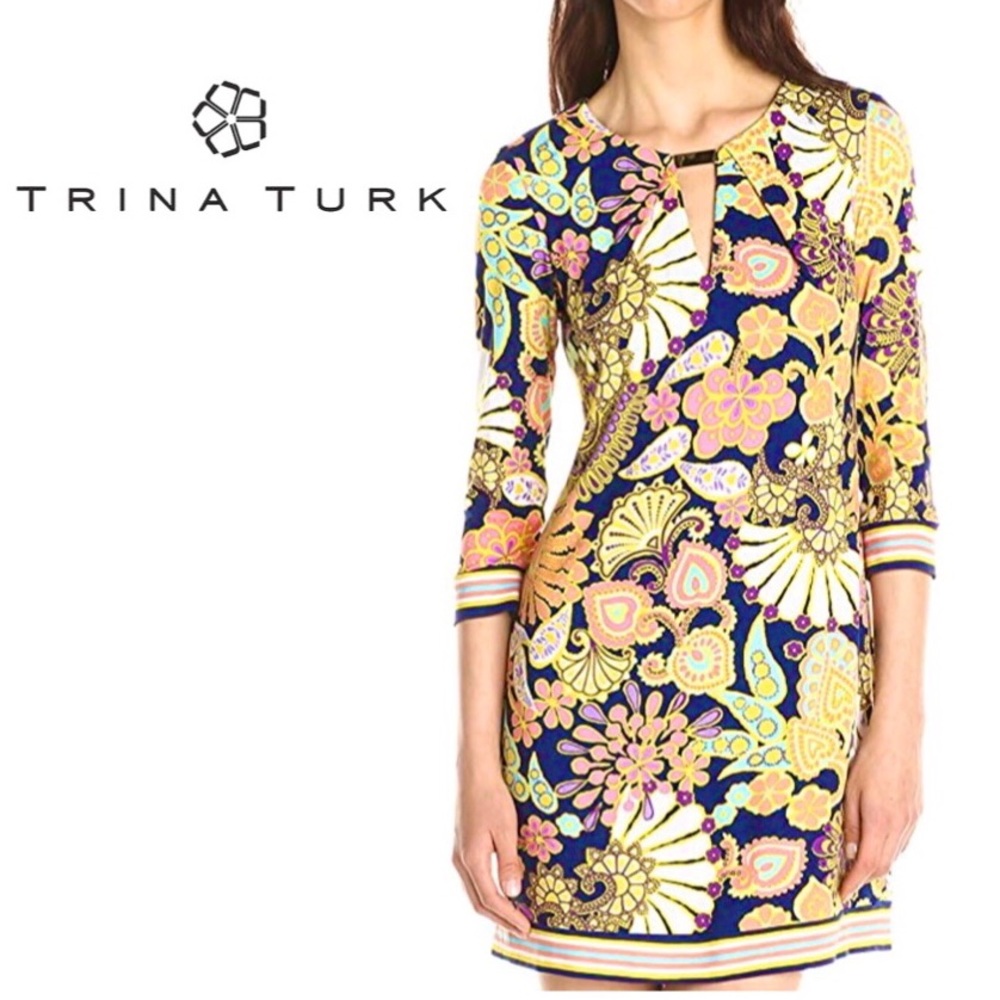 Trina Turk Melia Nandini Jersey Dress in Size 6